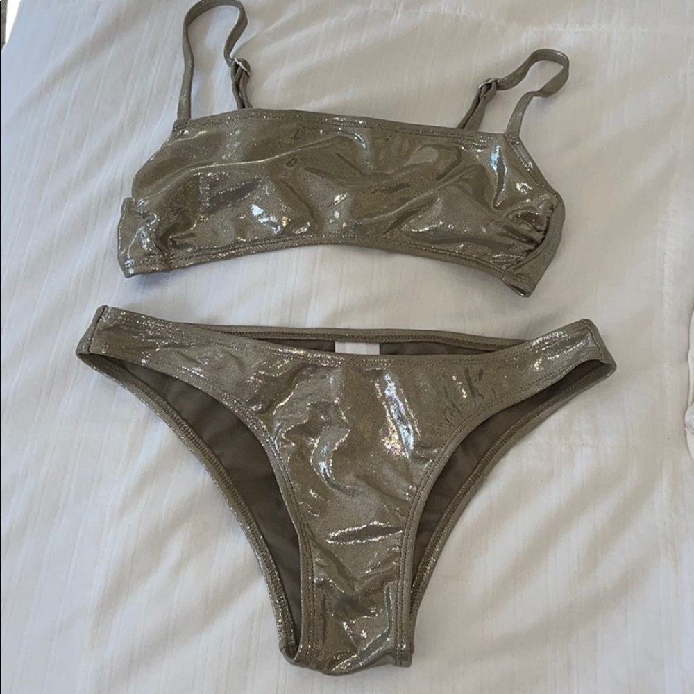 Gold Metallic Bikini